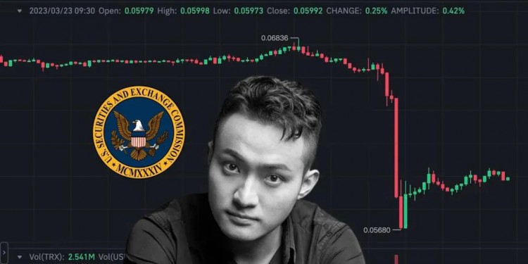 孫宇晨遭SEC起訴！火必HT、TRX、JST、SUN、BTT齊跳水